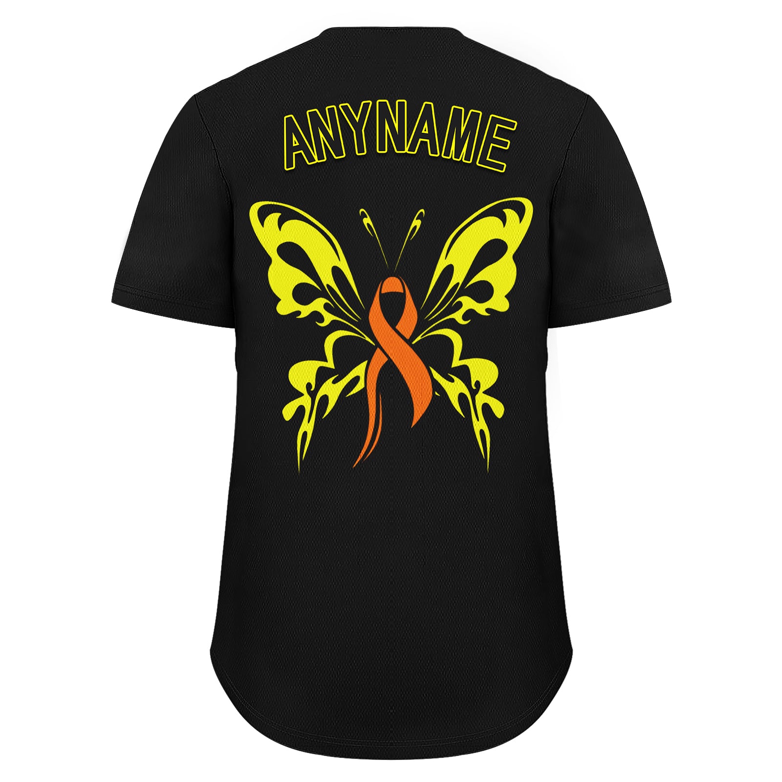 Custom Black World Cancer Day Personalized Authentic Baseball Jersey BSBJ01-E06020-17