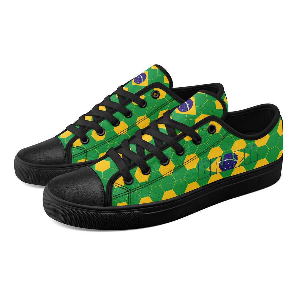 Custom 2026 World Cup Brazil Sneakers DIY Country Flag Running Shoes Lightweight Sport Shoes Gift for Football Fans Personalized Team Name and Logo FN027-F027054-5