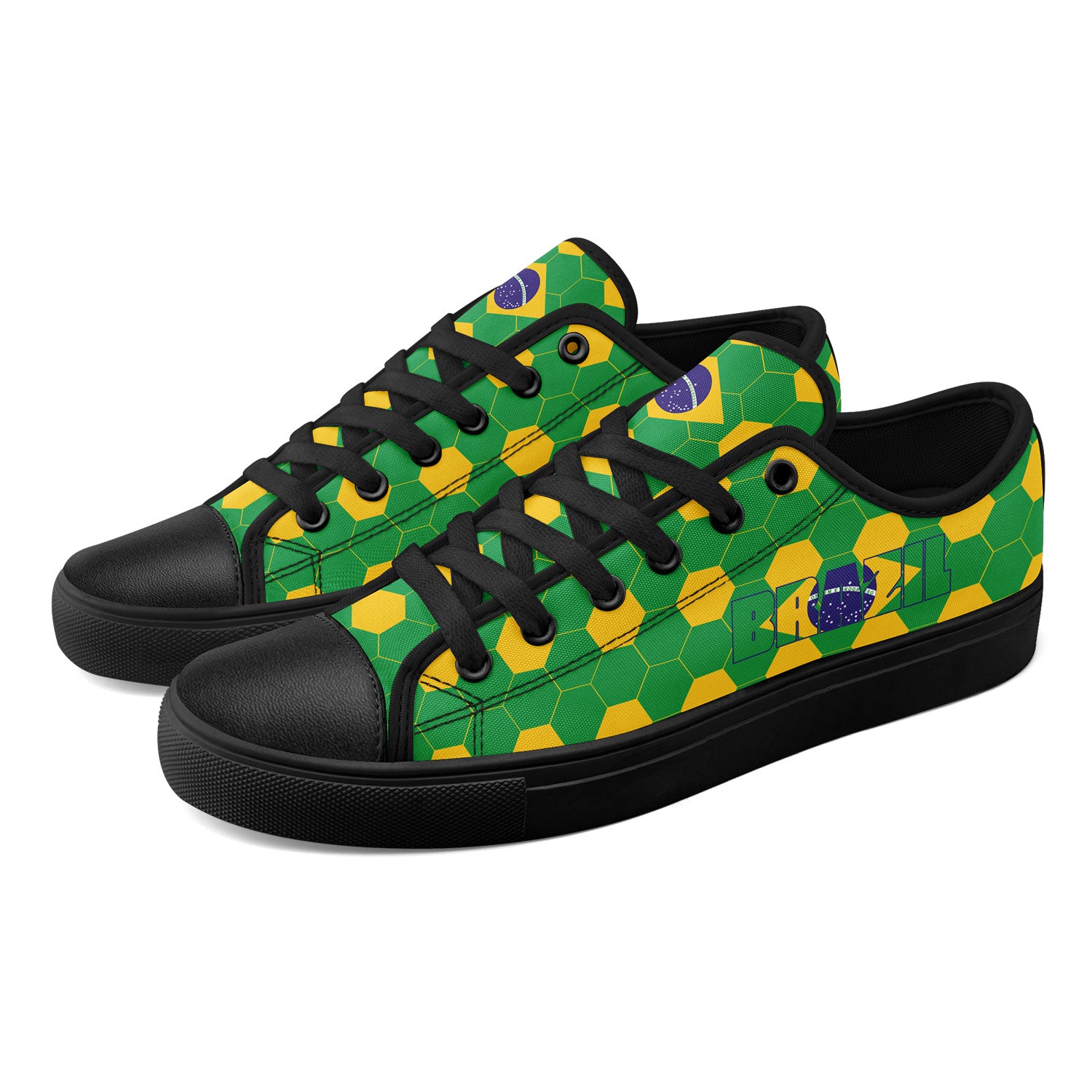 Custom 2026 World Cup Brazil Sneakers DIY Country Flag Running Shoes Lightweight Sport Shoes Gift for Football Fans Personalized Team Name and Logo FN027-F027054-5