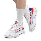 Custom Croatia 2026 World Cup Sneakers DIY Country Flag Running Shoes Lightweight Sport Shoes Gift for Football Fans Personalized Team Name and Logo FN003-F009104-5