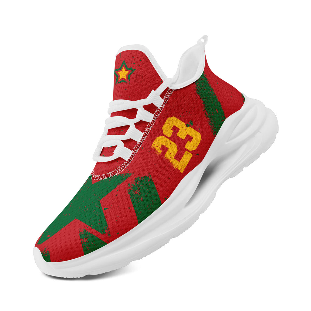 Custom Morocco 2026 World Cup Sneakers DIY Country Flag Running Shoes Lightweight Sport Shoes Gift for Football Fans Personalized Team Name and Logo FN079-F009119-4