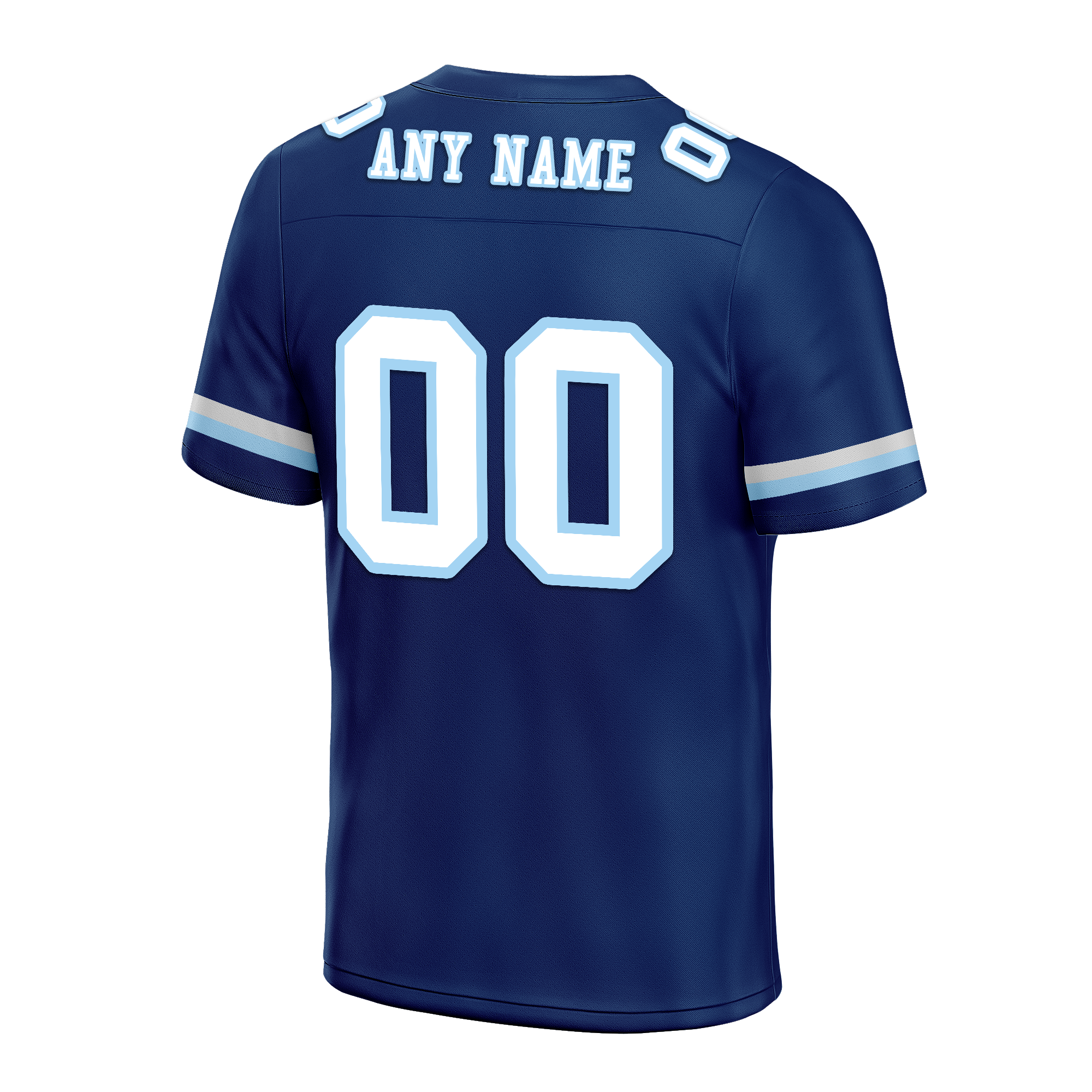Custom Blue Classic Style Personalized Authentic Football Jersey FBJ02-bd0a70a7