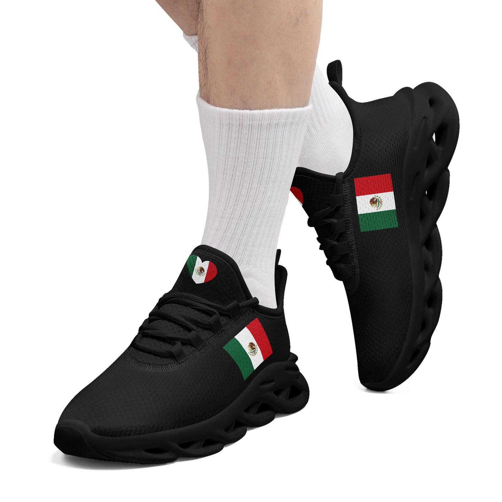 Custom 2026 World Cup Mexico Sneakers DIY Country Flag Running Shoes Lightweight Sport Shoes Gift for Football Fans Personalized Team Name and Logo FN003-F023045-2