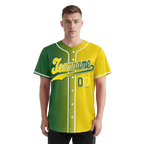 Custom Green Yellow Gradient Fashion Personalized Authentic Baseball Jersey BSBJ01-D0a707d