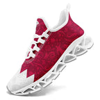 Custom Qatar 2026 World Cup Sneakers DIY Country Flag Running Shoes Lightweight Sport Shoes Gift for Football Fans Personalized Team Name and Logo FN003XD-F020030-2