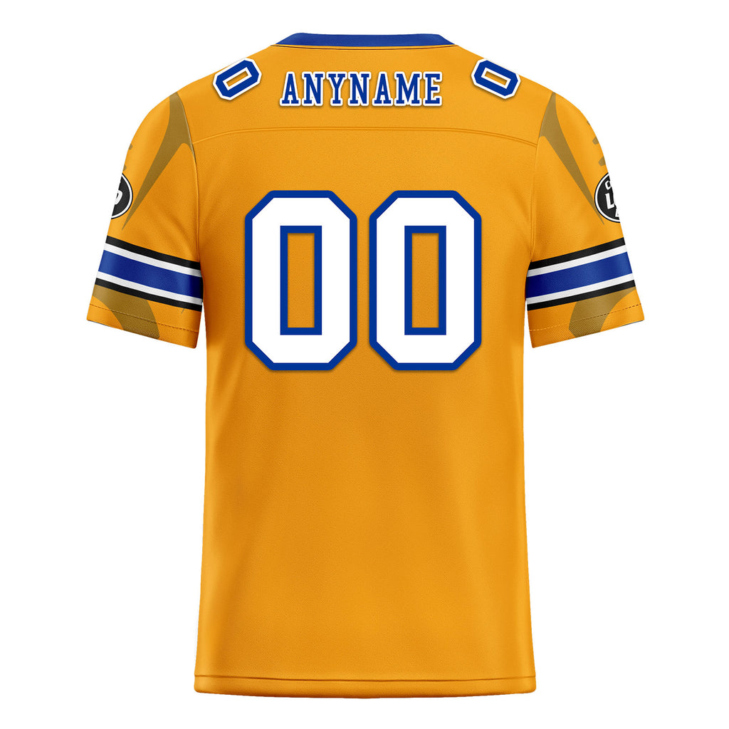 Custom Yellow Los Angeles Football Jersey and Sports Shoes Combo Offer Personalized Combo ZH-D025008-14