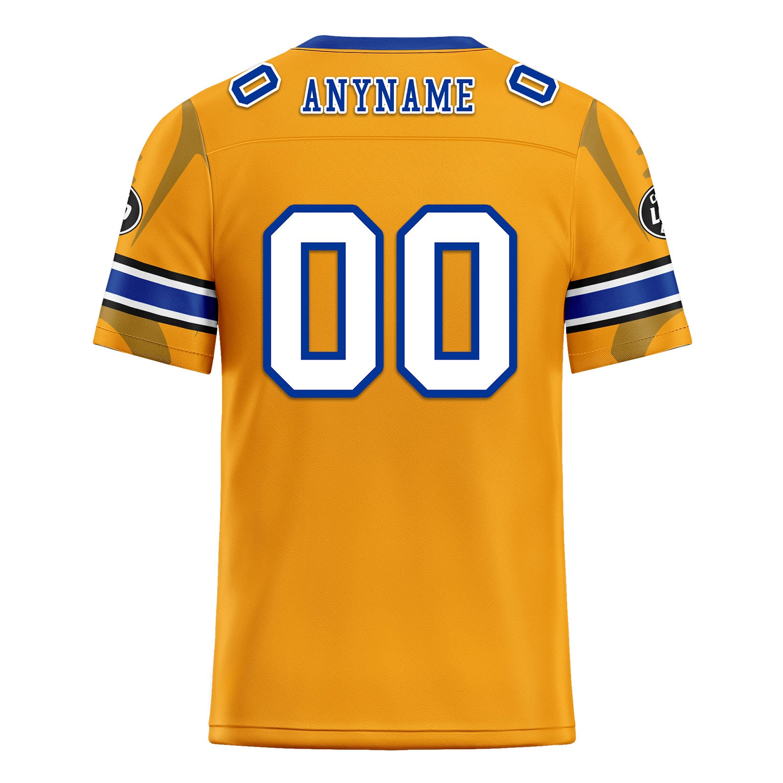 Custom Yellow Los Angeles Football Jersey and Sports Shoes Combo Offer Personalized Combo ZH-D025008-14