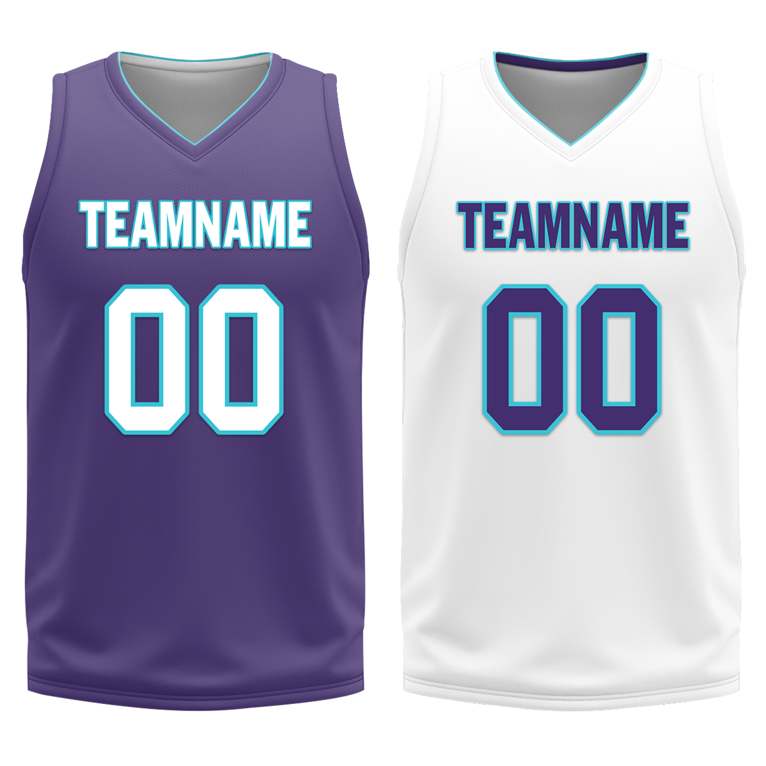 Custom Purple White Classic Style Reversible Basketball Uniform Personalized Ordinary BBJR-D017014