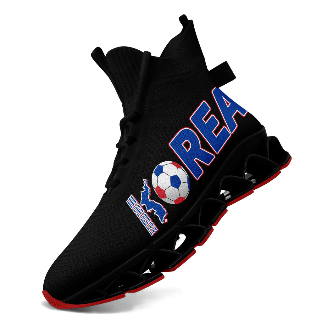 Custom South Korea 2026 World Cup Sneakers DIY Country Flag Running Shoes Lightweight Sport Shoes Gift for Football Fans Personalized Team Name and Logo FN029XD-F009084-3