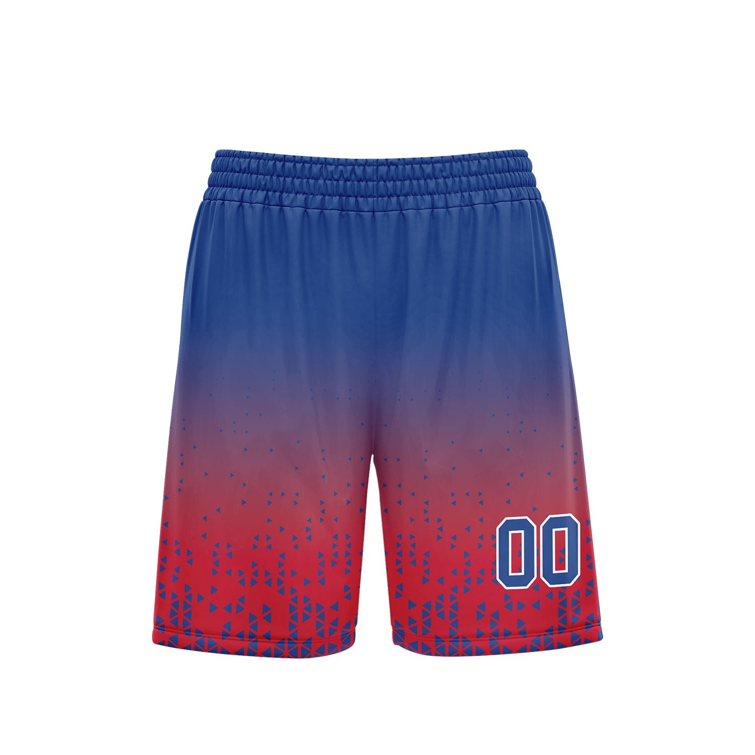 Custom Blue Red Fade Fashion Sports Uniform Basketball Jersey BBJ01-D020102-1