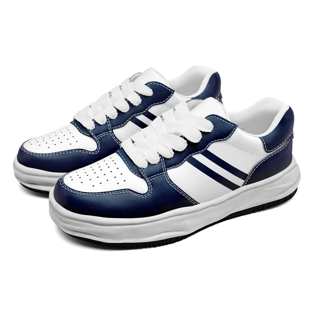 Custom Blue White Dallas Shoes Personalized Sneaker FN032-D020389-9