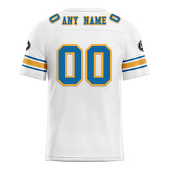 Custom White Los Angeles Personalized Authentic Football Jersey FBJ02-D020256-22