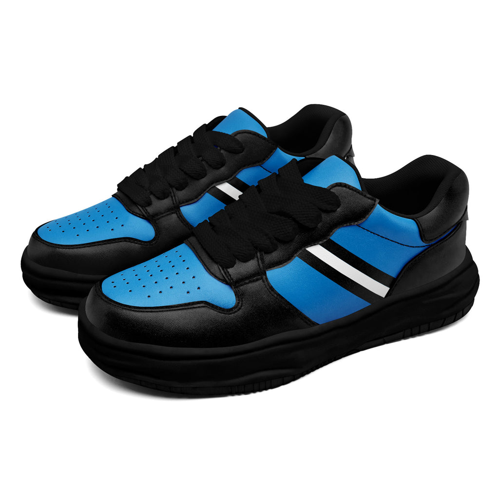 Custom Blue Black Carolina Shoes Personalized Sneaker FN032-D020389-5