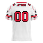 Custom White Red Kansas City Football Jersey and Sports Shoes Combo Offer Personalized Combo ZH-D025008-18