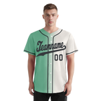 Custom Green White Gradient Fashion Personalized Authentic Baseball Jersey BSBJ01-D0a708a