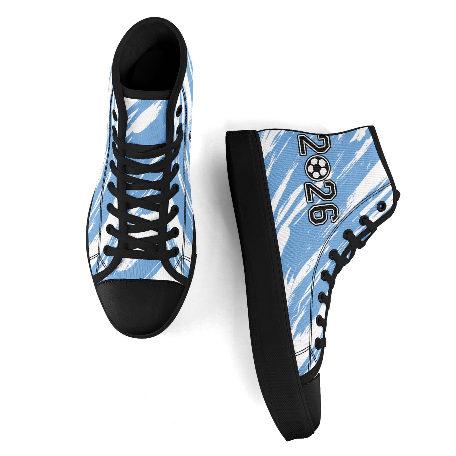 Custom 2026 World Cup Argentina Sneakers DIY Country Flag Running Shoes Lightweight Sport Shoes Gift for Football Fans Personalized Team Name and Logo FN024-F027093-3