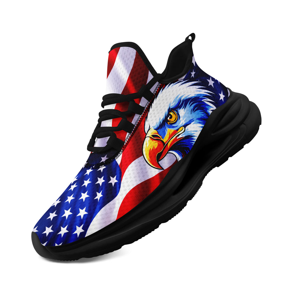 Custom United States 2026 World Cup Sneakers DIY Country Flag Running Shoes Lightweight Sport Shoes Gift for Football Fans Personalized Team Name and Logo FN079-F018033-2