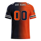 Custom Deep Blue Orange Illinois Personalized Authentic Football Jersey FBJ02-D028017-4