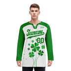 Custom Four-leaf clover Personalized Hockey Jersey HCKJ01-E0615-2