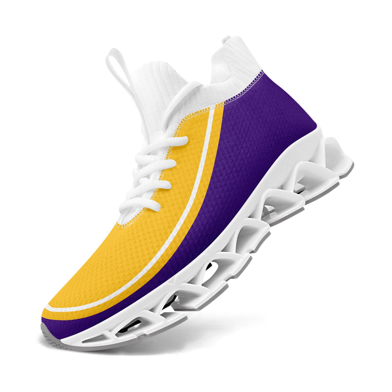Custom Purple Yellow Maxsoul Shoes Personalized Sneaker FN030XD-D020388-26