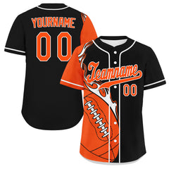 Custom Black Orange Jersey and TN Shoes Combo Offer Personalized ZH-D0200101-7