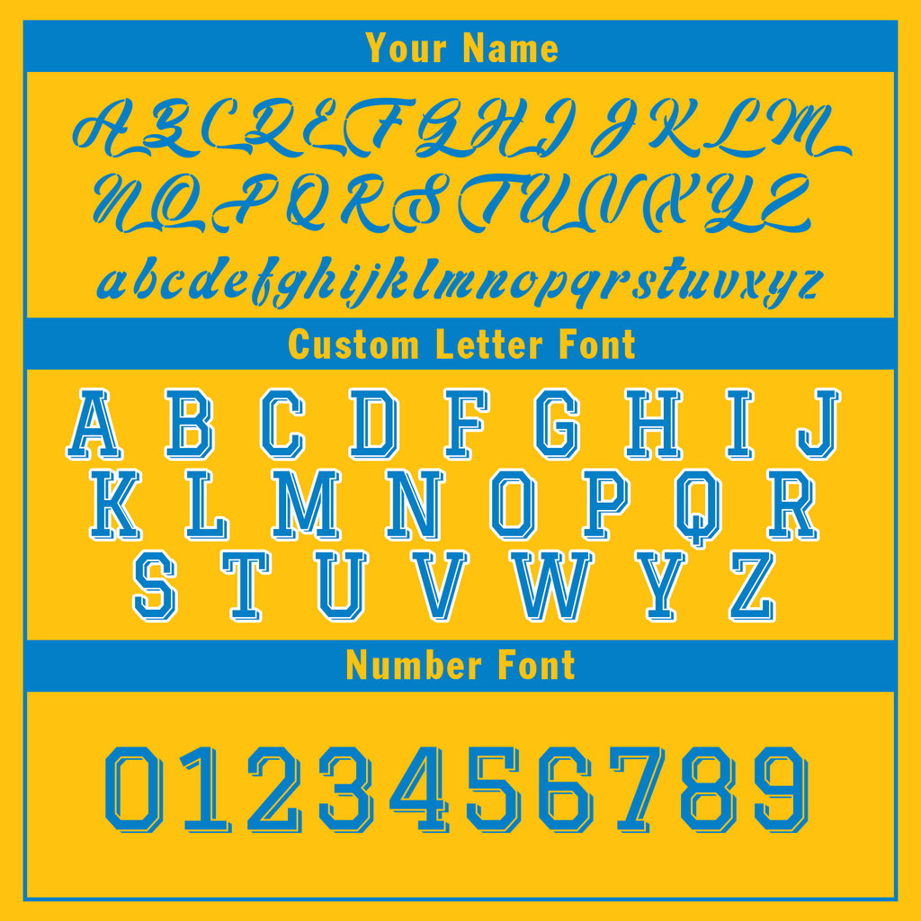 Custom Yellow Blue Los Angeles Jacket and Sports Shoes Combo Offer Personalized Combo ZH-D020294-22