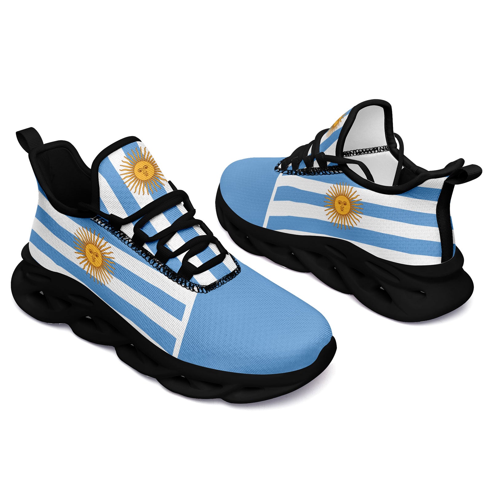 Custom 2026 World Cup Argentina Sneakers DIY Country Flag Running Shoes Lightweight Sport Shoes Gift for Football Fans Personalized Team Name and Logo FN027-F027044-2