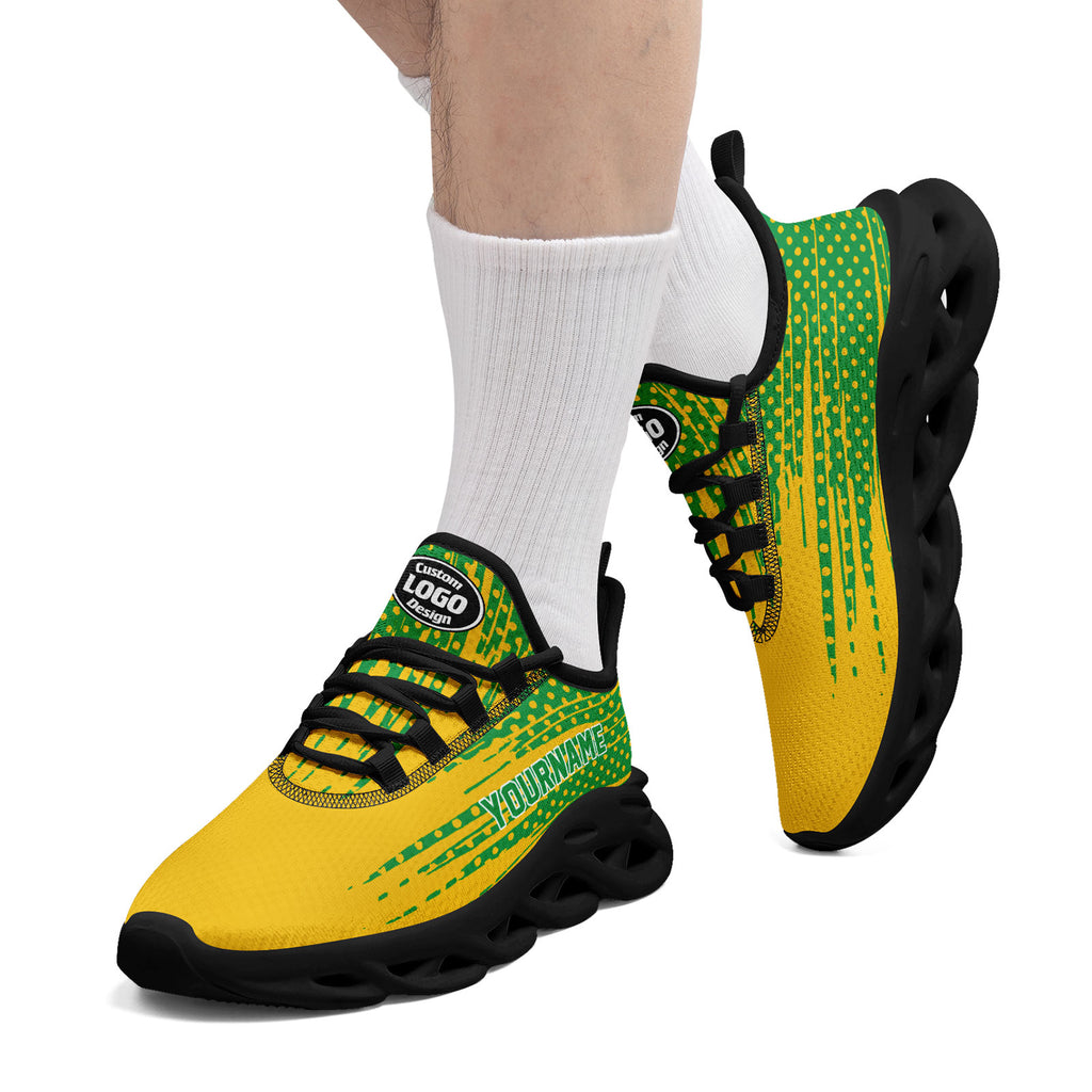 Custom 2026 World Cup Brazil Sneakers DIY Country Flag Running Shoes Lightweight Sport Shoes Gift for Football Fans Personalized Team Name and Logo FN003-F027085-5