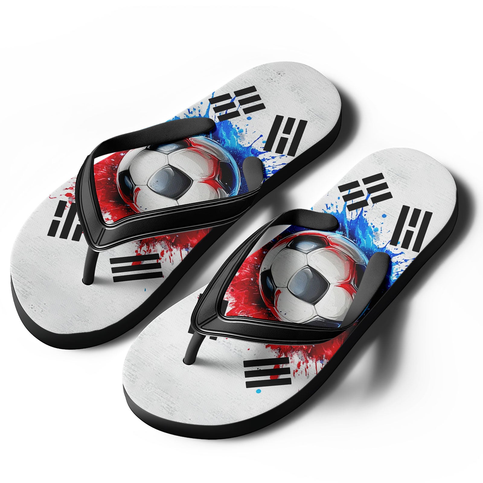 Custom South Korea 2026 World Cup Sneakers DIY Country Flag Running Shoes Lightweight Sport Shoes Gift for Football Fans Personalized Team Name and Logo FN058-F009109-5
