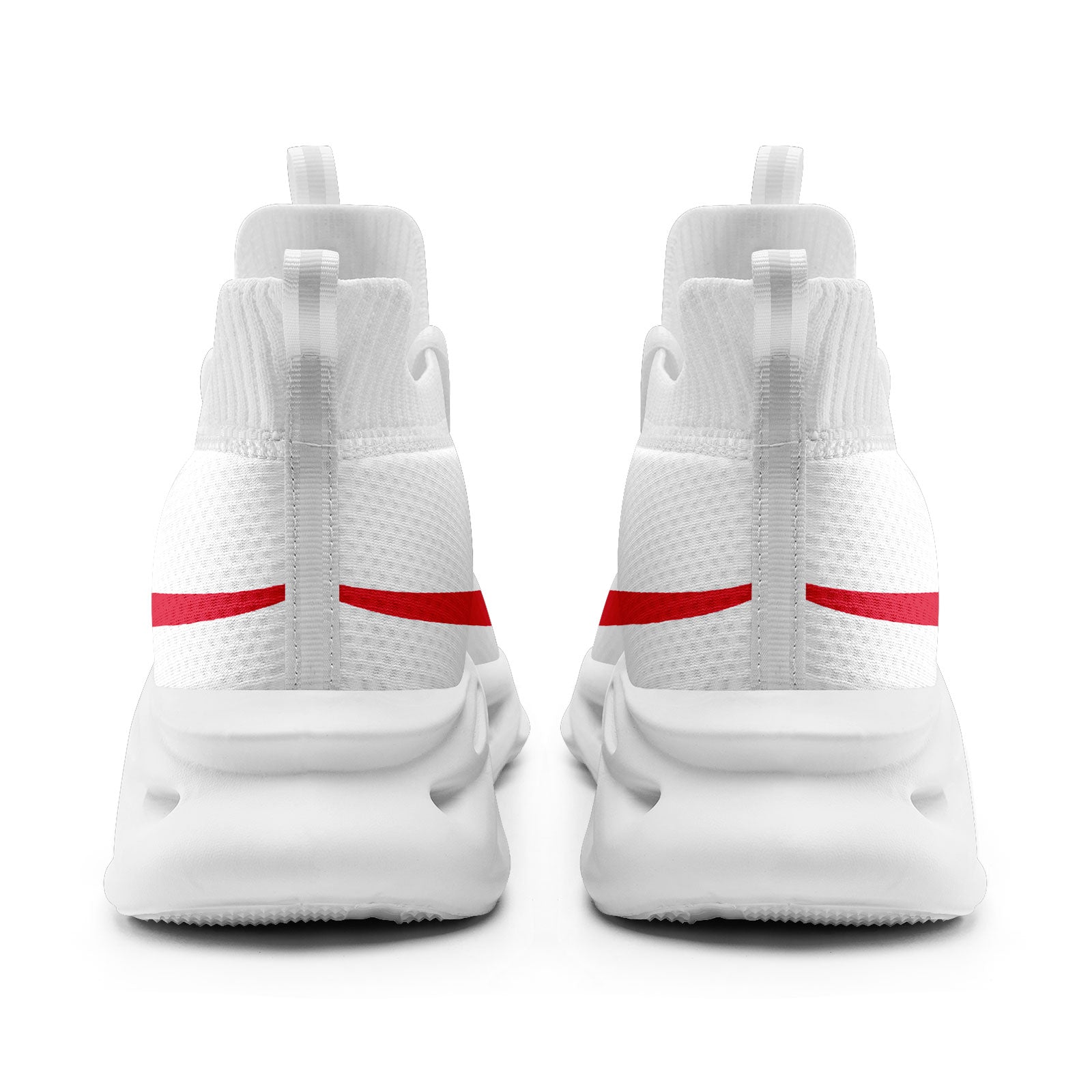Custom White Red Kansas City Football Jersey and Sports Shoes Combo Offer Personalized Combo ZH-D025008-18