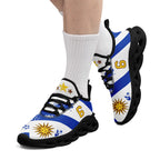 Custom Uruguay 2026 World Cup Sneakers DIY Country Flag Running Shoes Lightweight Sport Shoes Gift for Football Fans Personalized Team Name and Logo FN003-F009122-6