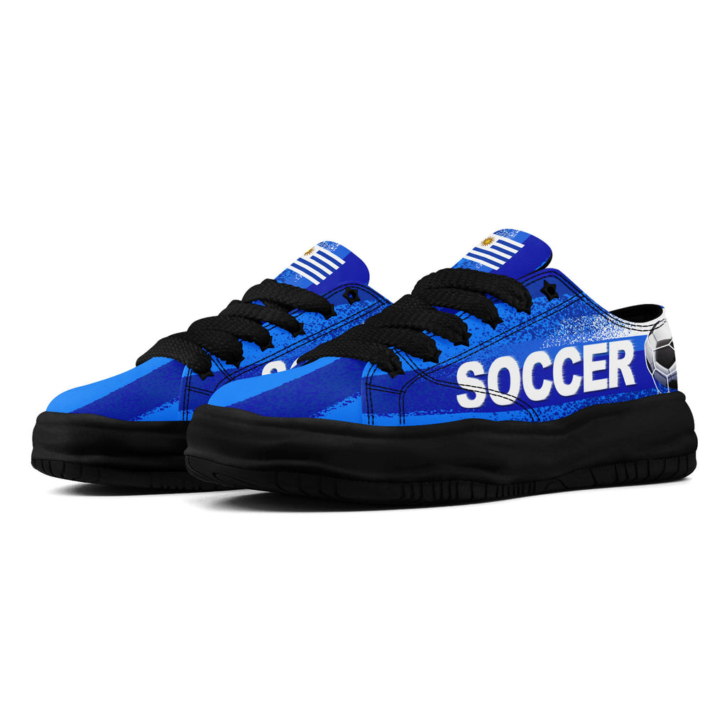 Custom Uruguay 2026 World Cup Sneakers DIY Country Flag Running Shoes Lightweight Sport Shoes Gift for Football Fans Personalized Team Name and Logo FN038-F009112-5