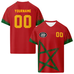 Custom Morocco 2026 World Cup Football Shirt Customized Soccer Jersey for Fans Add Your Name & Number FZ190-F009117-1