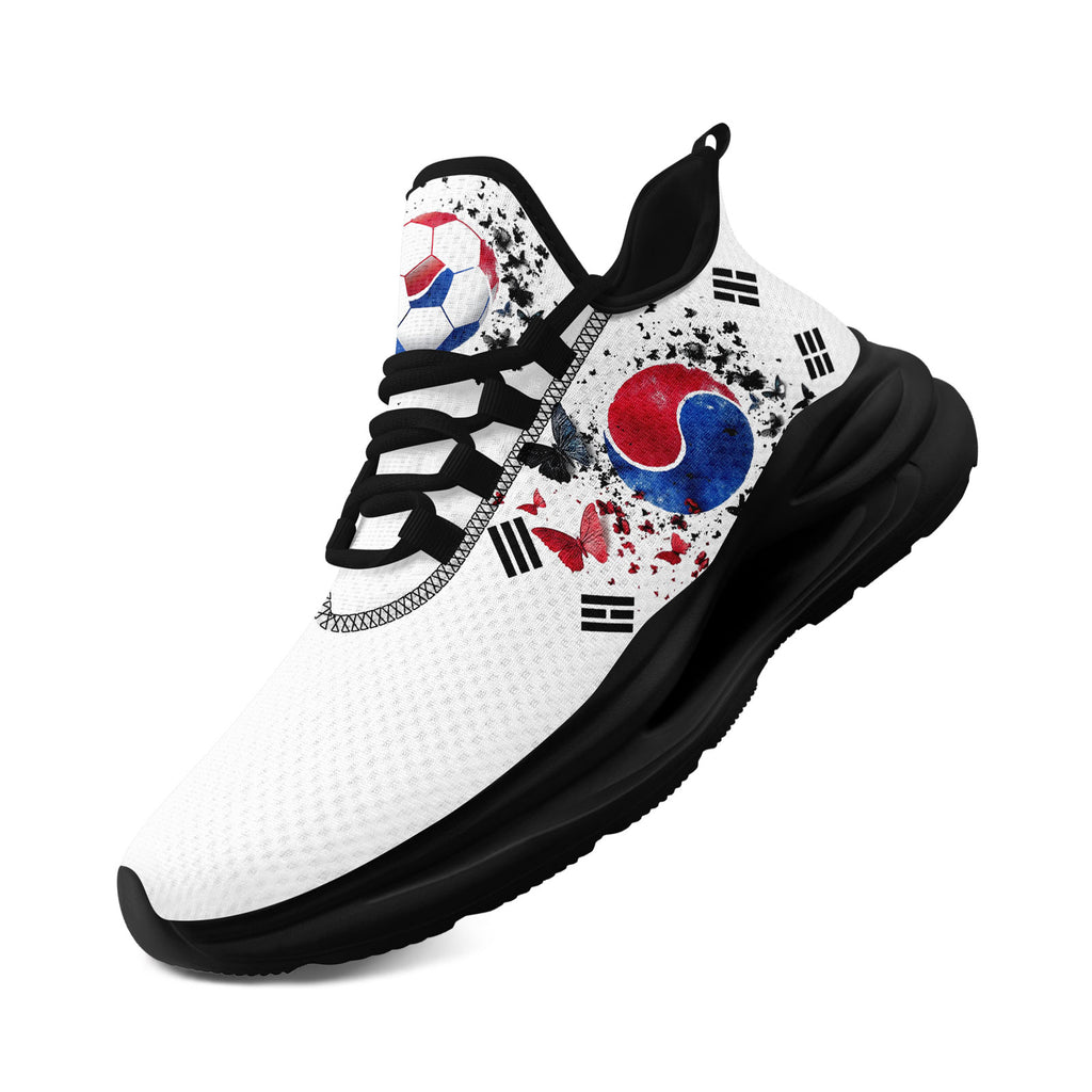 Custom South Korea 2026 World Cup Sneakers DIY Country Flag Running Shoes Lightweight Sport Shoes Gift for Football Fans Personalized Team Name and Logo FN079-F009056-2