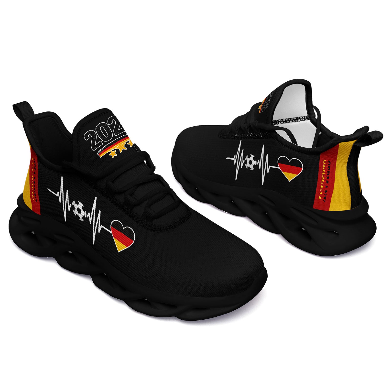 Custom Germany 2026 World Cup Sneakers DIY Country Flag Running Shoes Lightweight Sport Shoes Gift for Football Fans Personalized Team Name and Logo FN003-F025035-5