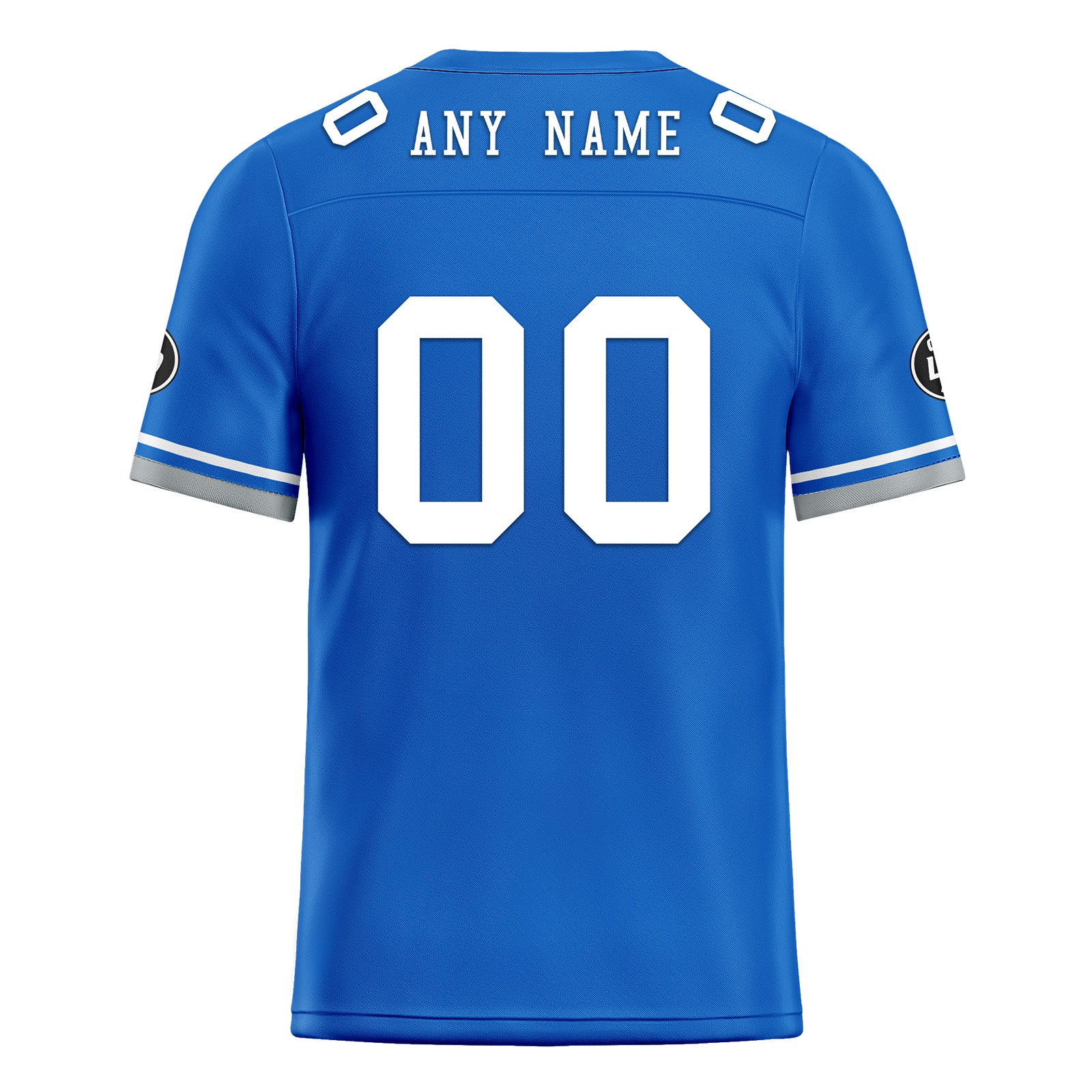 Custom Blue Detroit Personalized Authentic Football Jersey FBJ02-D020263-11