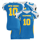 Custom Blue White California High-Performance American Football Jersey FBJ06-D023001-22