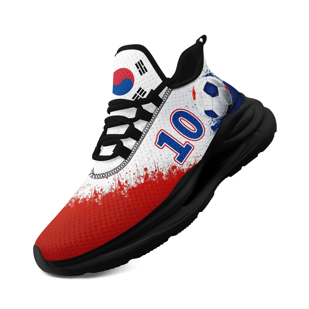 Custom South Korea 2026 World Cup Sneakers DIY Country Flag Running Shoes Lightweight Sport Shoes Gift for Football Fans Personalized Team Name and Logo FN079-F009056-3