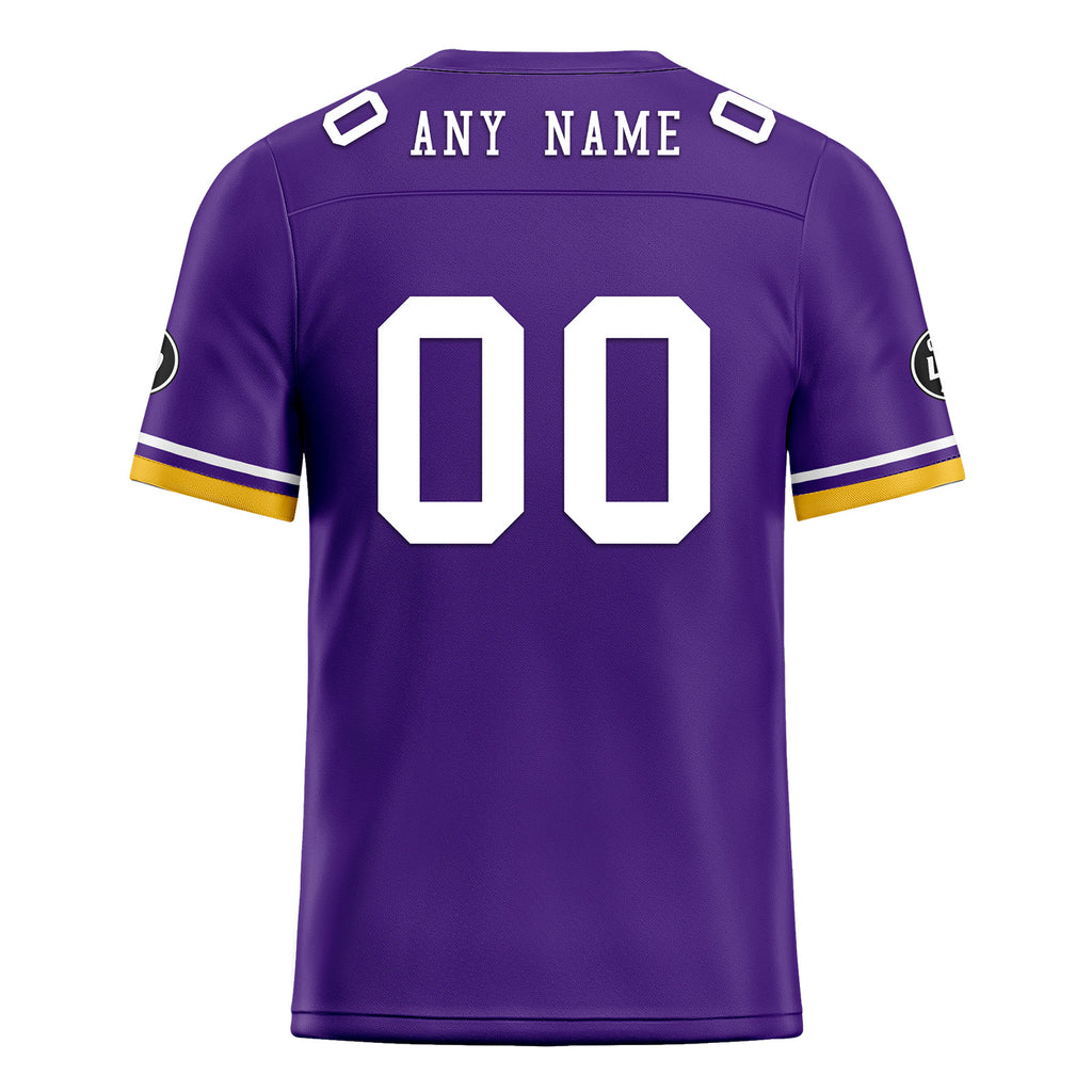 Custom Purple Minnesota Personalized Authentic Football Jersey FBJ02-D020263-17