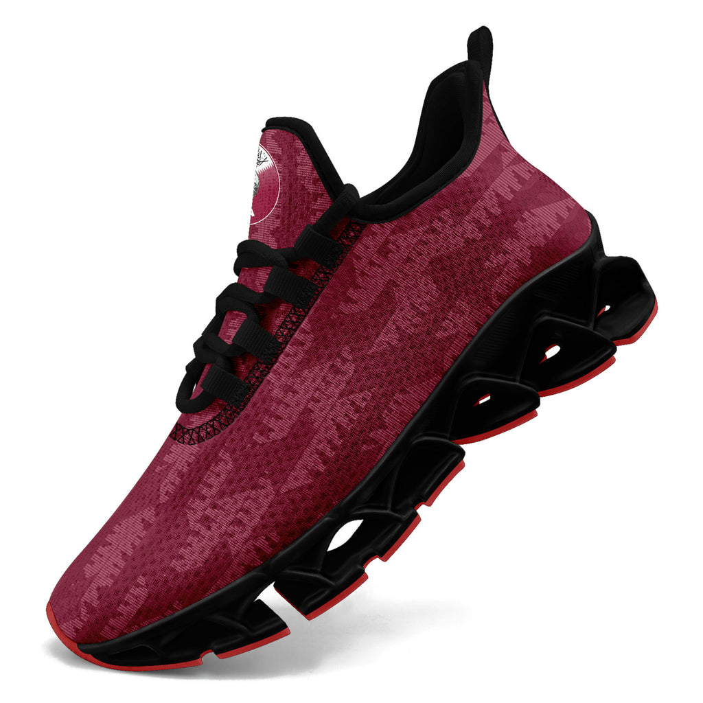 Custom Qatar 2026 World Cup Sneakers DIY Country Flag Running Shoes Lightweight Sport Shoes Gift for Football Fans Personalized Team Name and Logo FN003XD-F020030-4