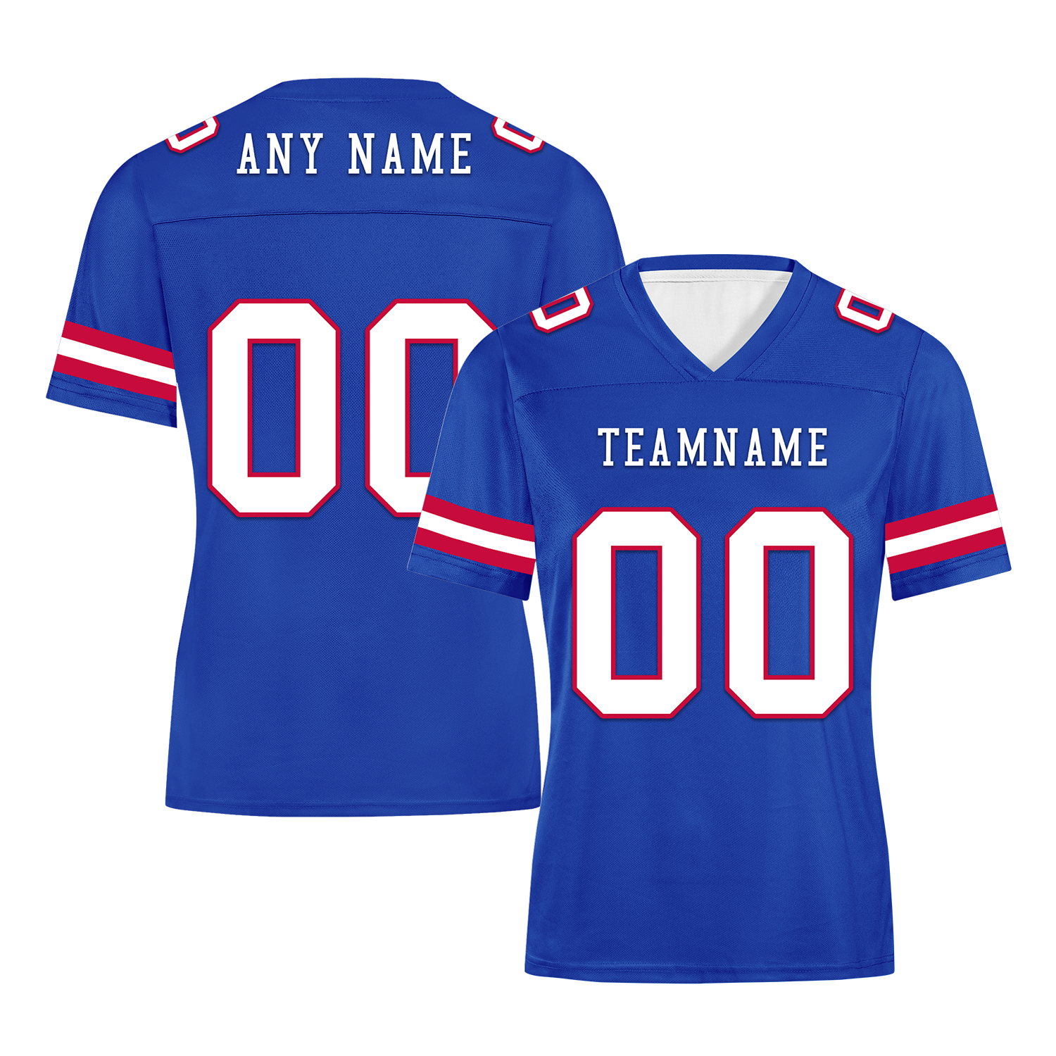 Custom Blue Classic Style Personalized Authentic Football Jersey FBJ02-bd0a70ca