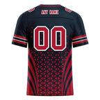 Custom Blue White Texas Personalized Authentic Football Jersey FBJ02-D023033-12