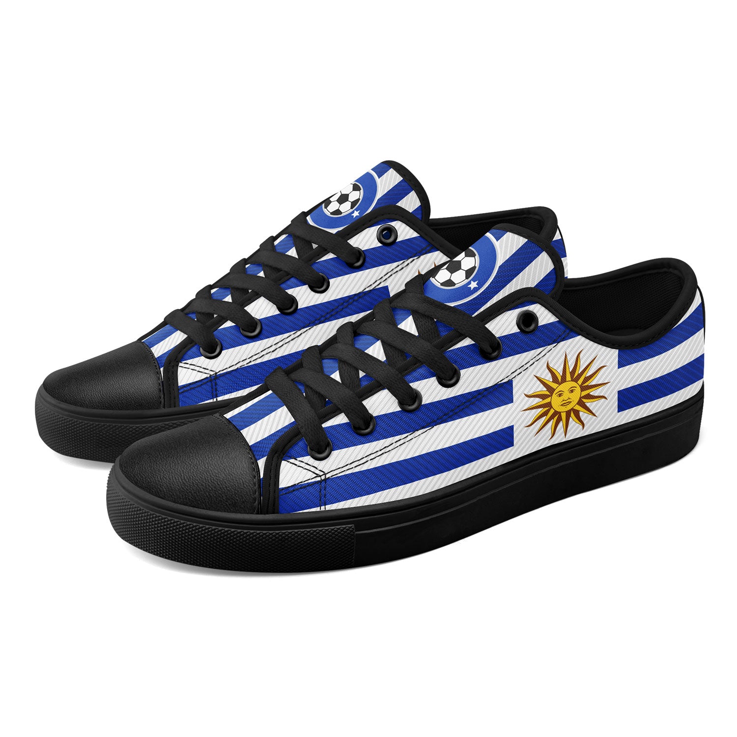Custom Uruguay 2026 World Cup Sneakers DIY Country Flag Running Shoes Lightweight Sport Shoes Gift for Football Fans Personalized Team Name and Logo FN027-F009107-4