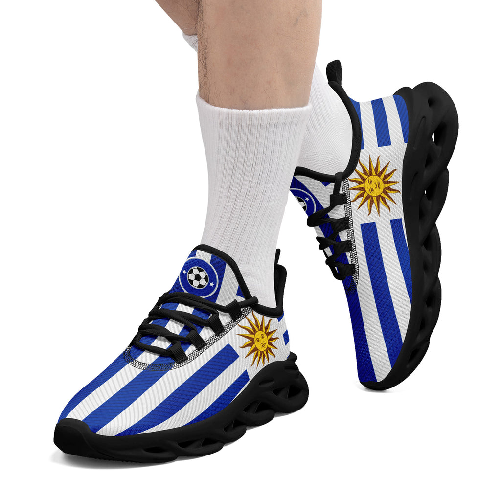 Custom Uruguay 2026 World Cup Sneakers DIY Country Flag Running Shoes Lightweight Sport Shoes Gift for Football Fans Personalized Team Name and Logo FN003-F009072-4