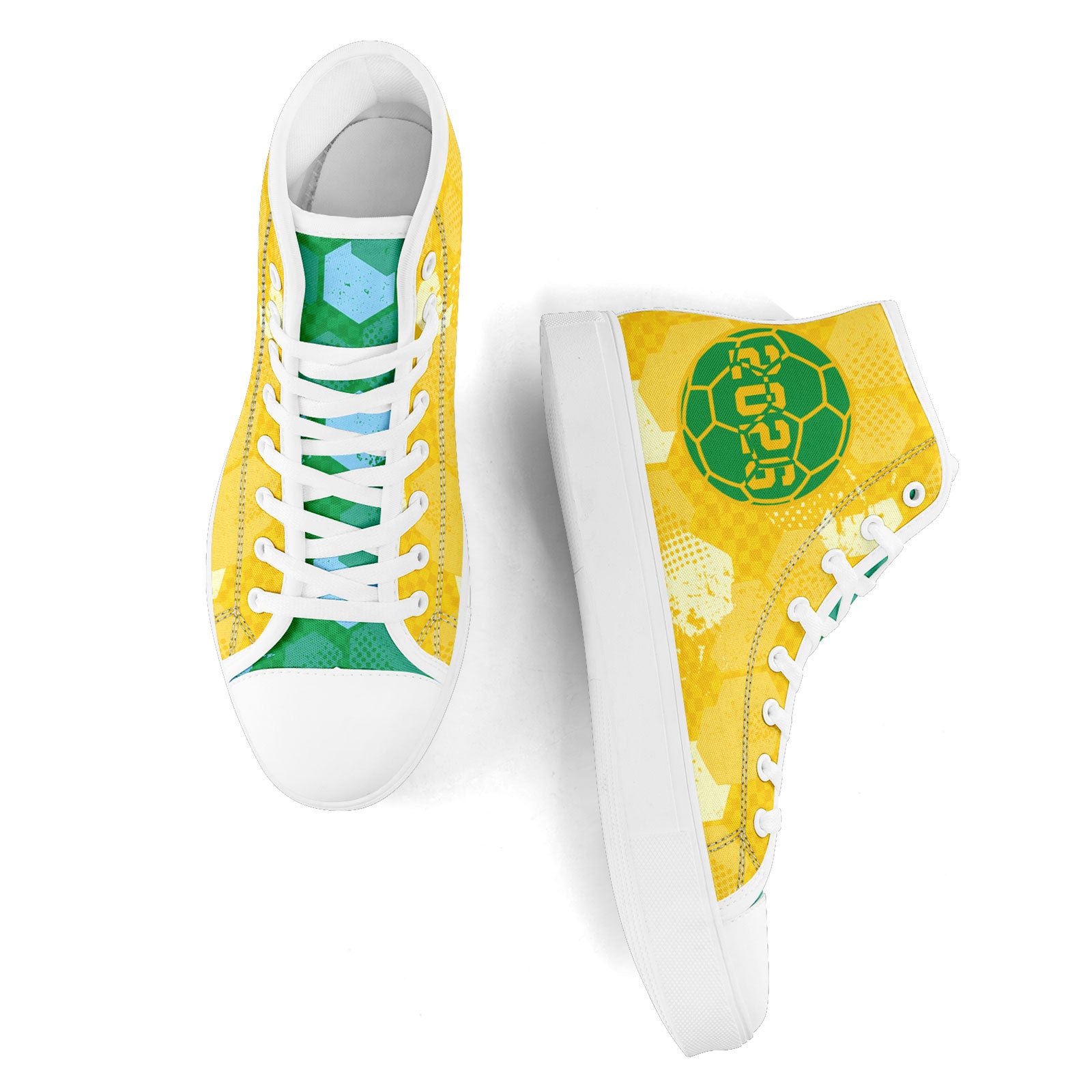 Custom 2026 World Cup Brazil Sneakers DIY Country Flag Running Shoes Lightweight Sport Shoes Gift for Football Fans Personalized Team Name and Logo FN024-F027092-3