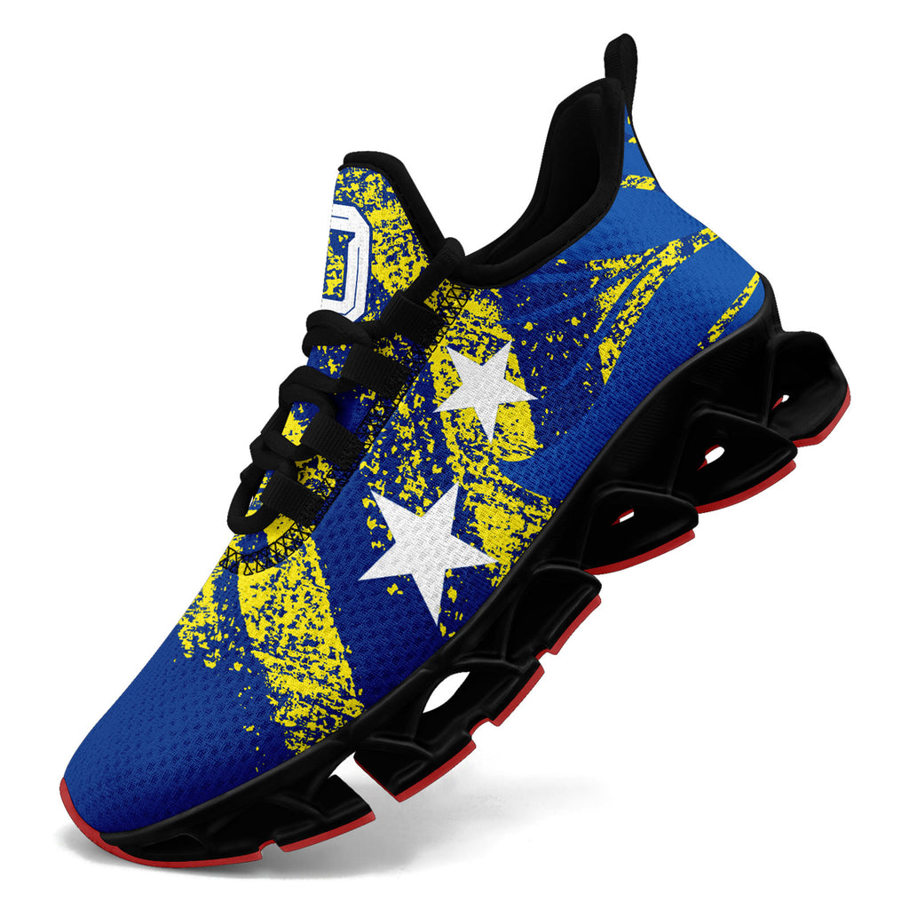 Custom Curaçao 2026 World Cup Sneakers DIY Country Flag Running Shoes Lightweight Sport Shoes Gift for Football Fans Personalized Team Name and Logo FN003XD-F009091-4