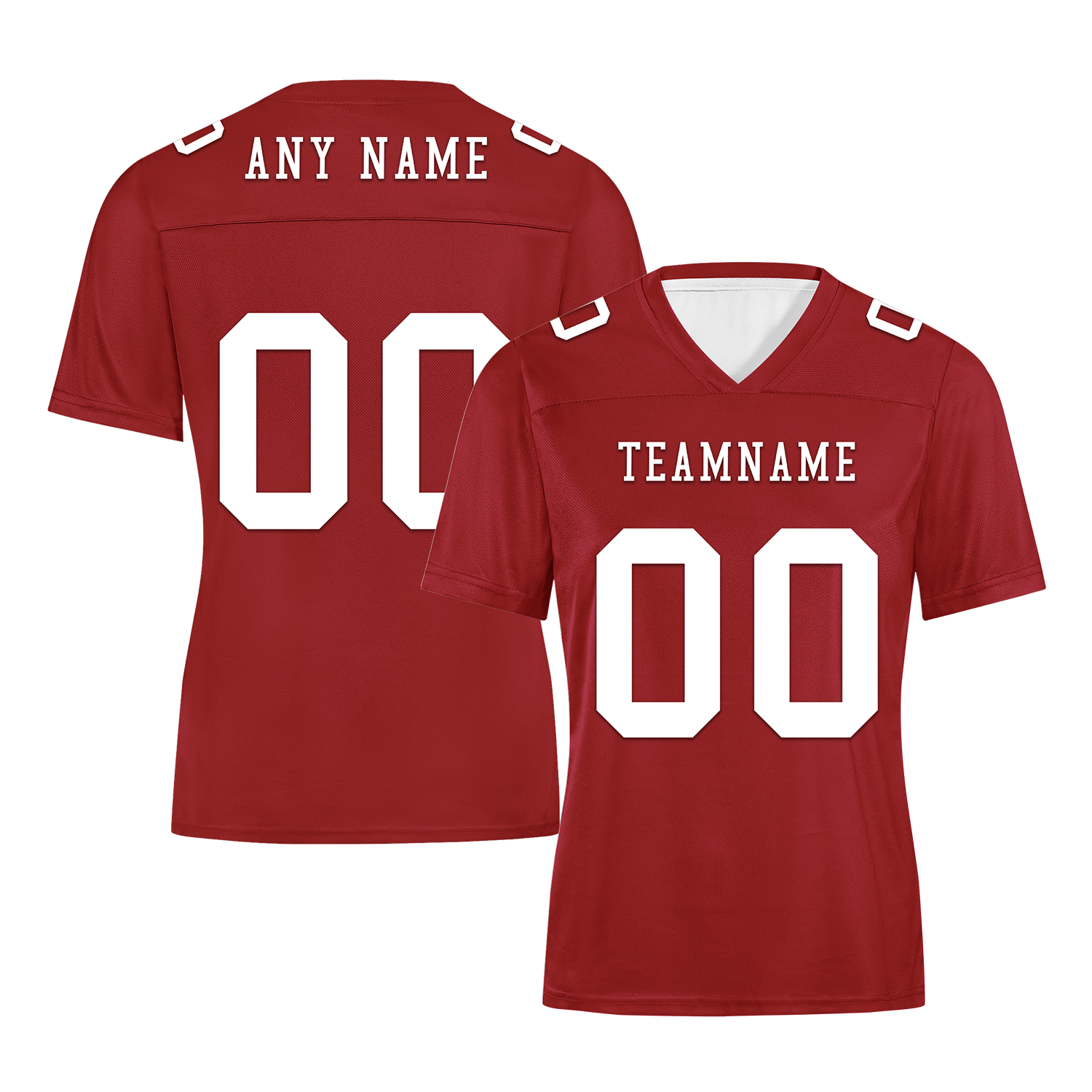 Custom Red Classic Style Personalized Authentic Football Jersey FBJ02-bd0a700a