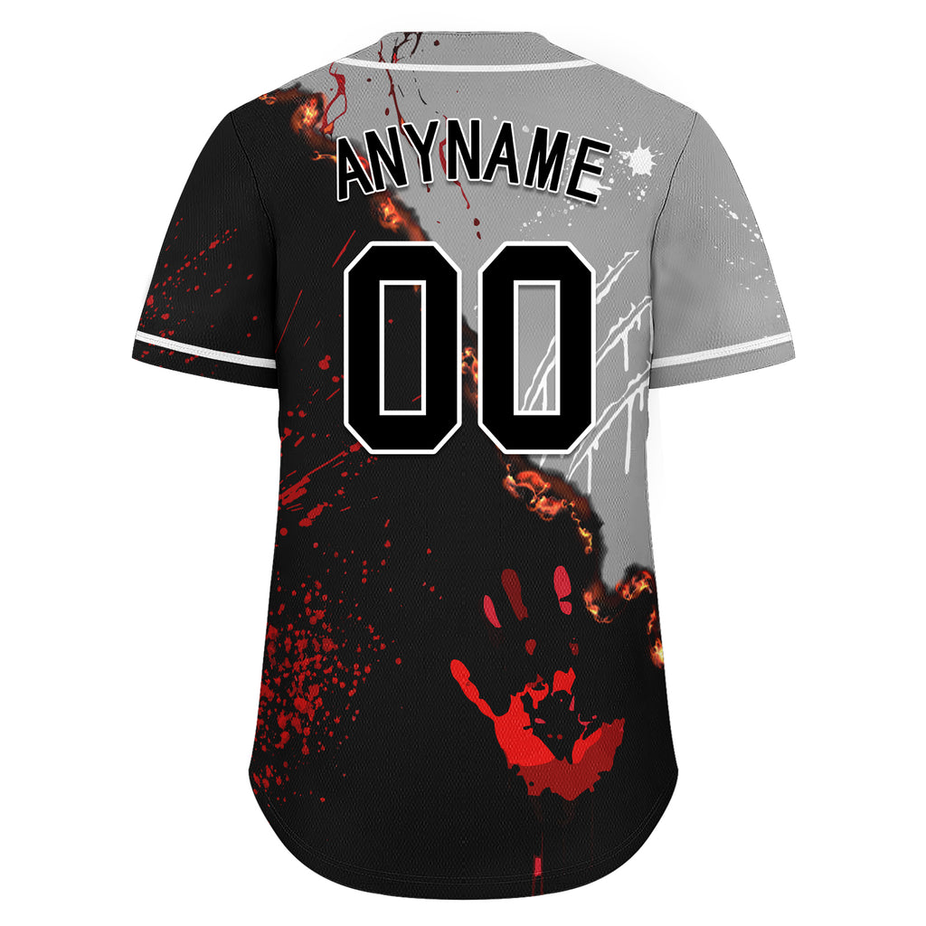 Custom Gothic Personalized Authentic Baseball Jersey BSBJ01-E06007