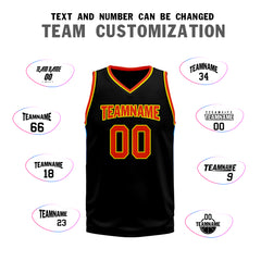 Custom Black Blue Orange City Edition Personalized Sports Uniform Authentic Basketball Jersey BBJ01-D06101-21