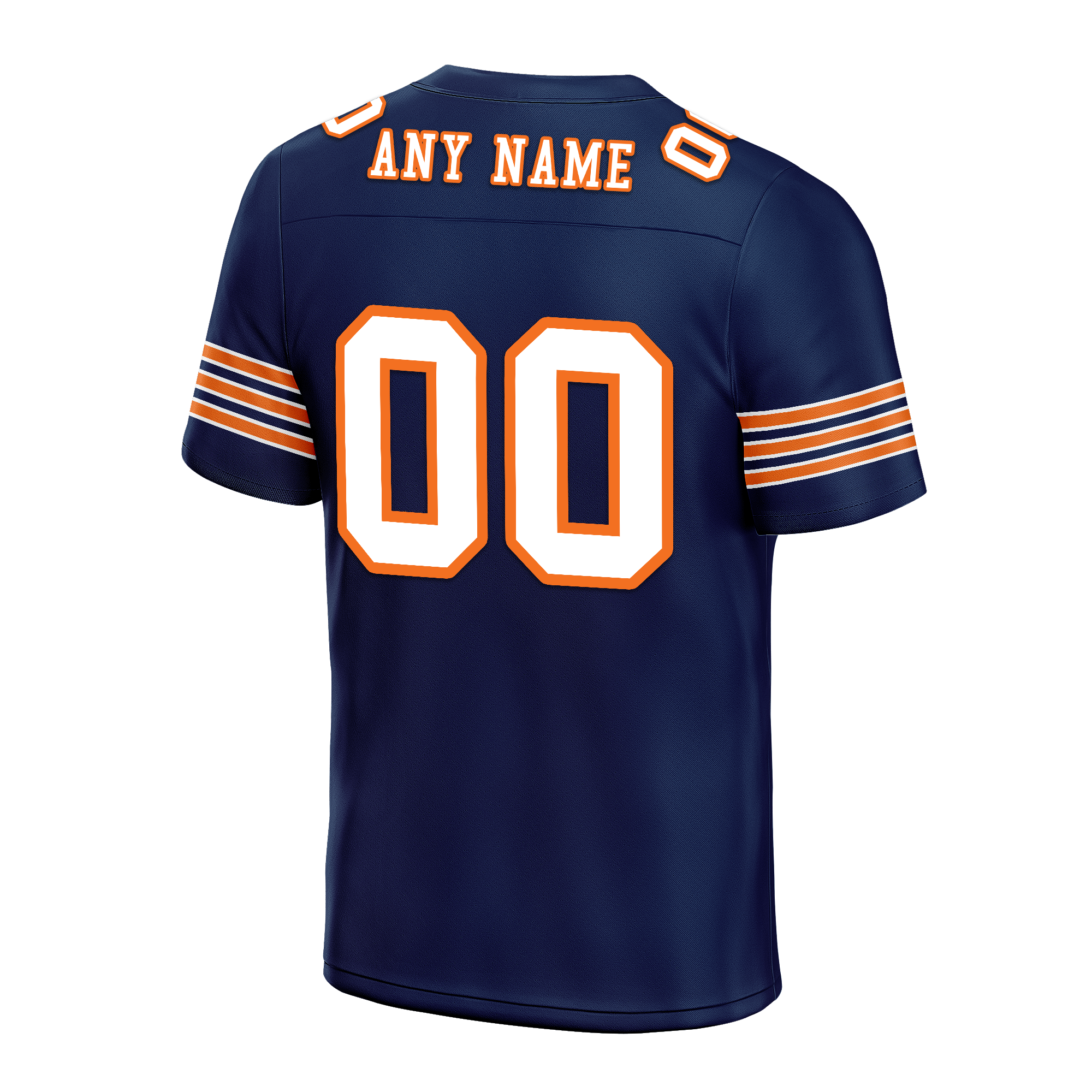 Custom Blue White Classic Style Personalized Authentic Football Jersey FBJ02-bd0a700d